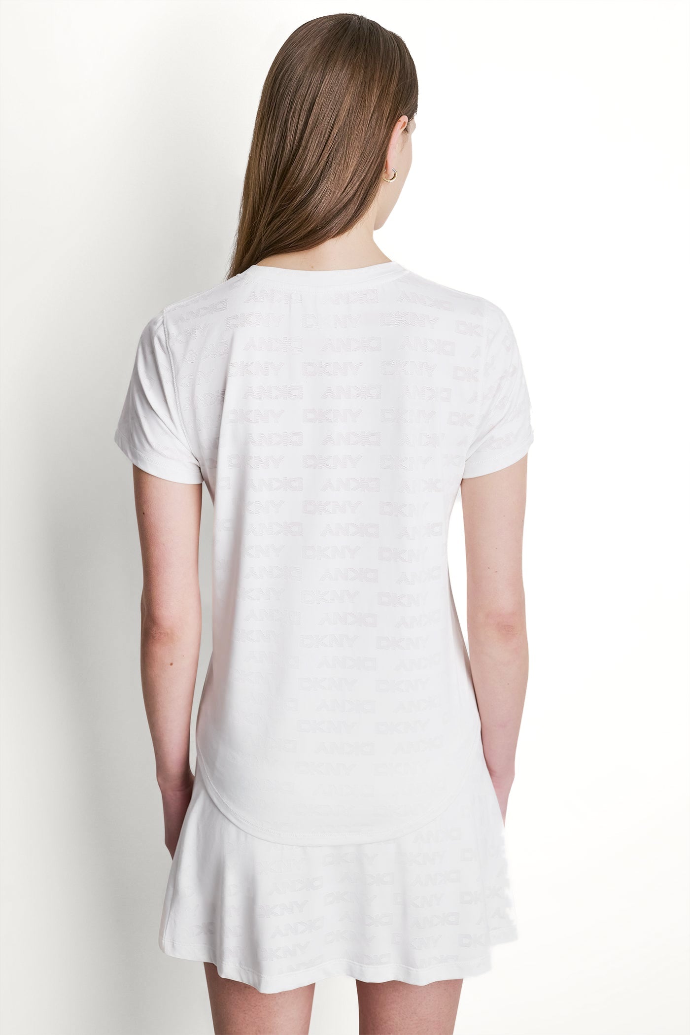 LOGO JACQUARD CREW NECK TEE
