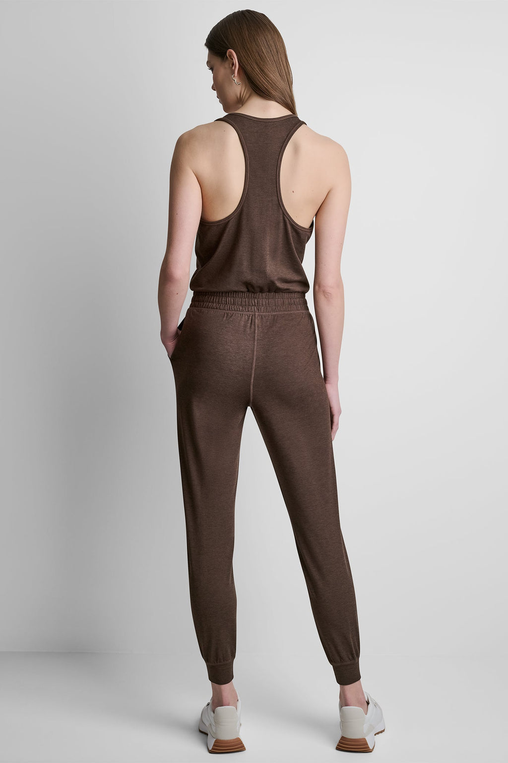 SPACEDYE RACERBACK TANK JUMPSUIT