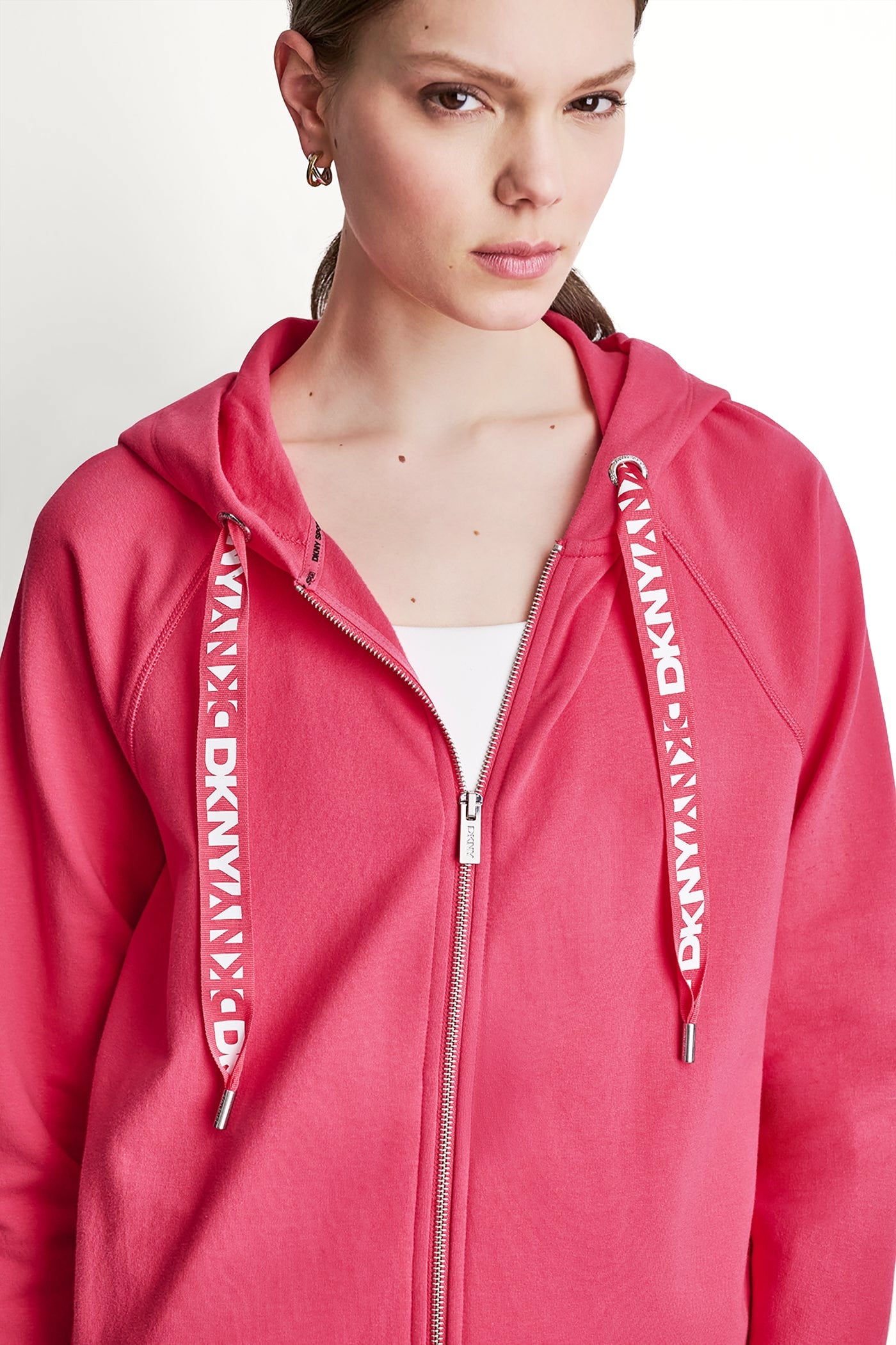 TWO-TONE LOGO DRAWSTRING HOODIE