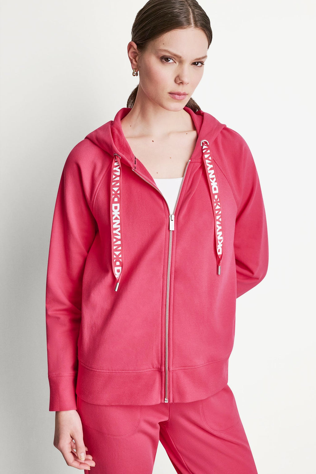 TWO-TONE LOGO DRAWSTRING HOODIE