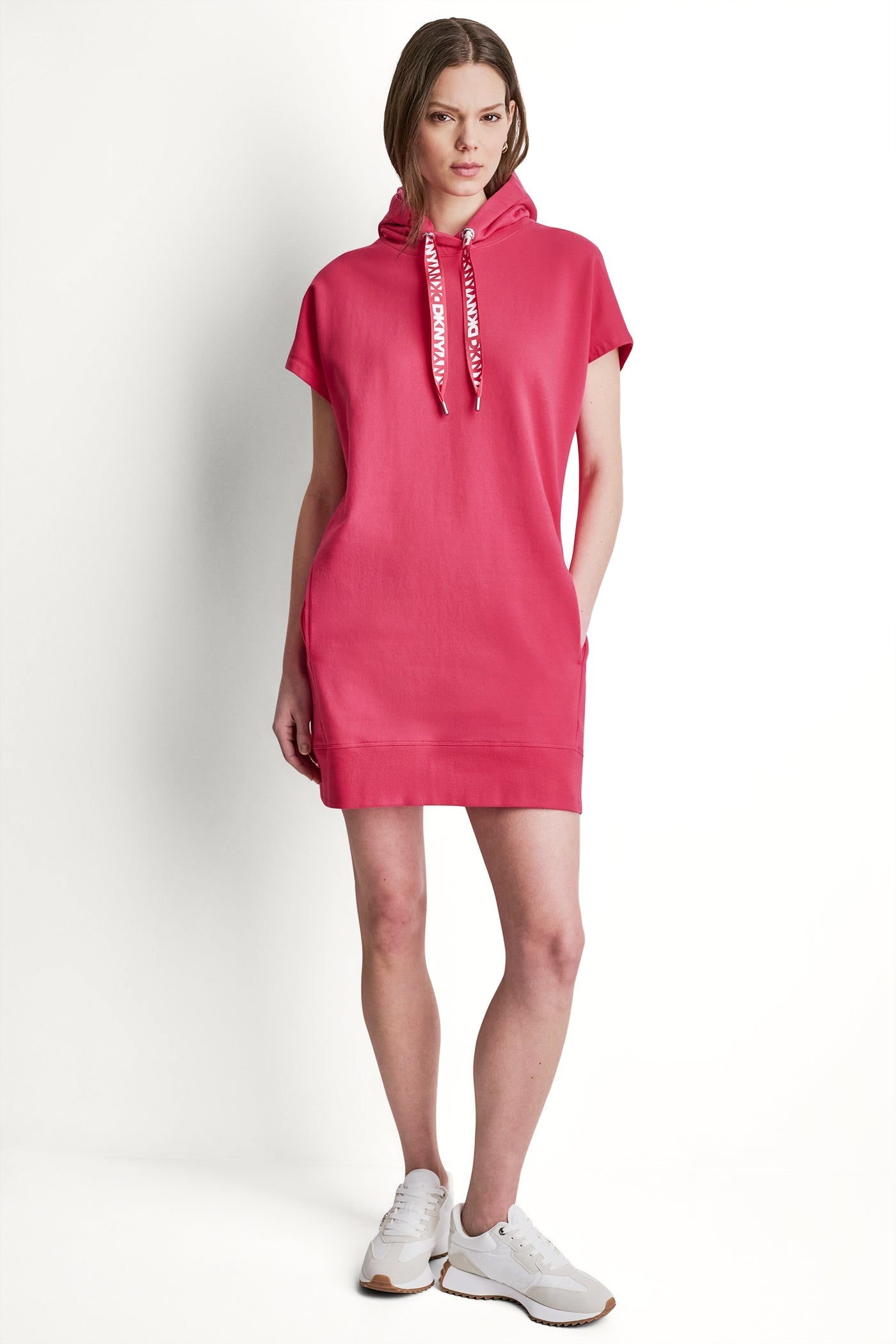 TWO-TONE LOGO DRAWCORD SNEAKER DRESS