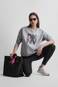 STACKED RHINESTONE LOGO PULLOVER