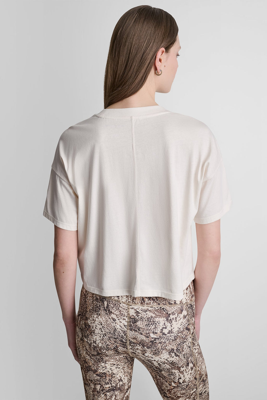 STACKED OMBRE RHINESTONE DROP SHOULDER TEE