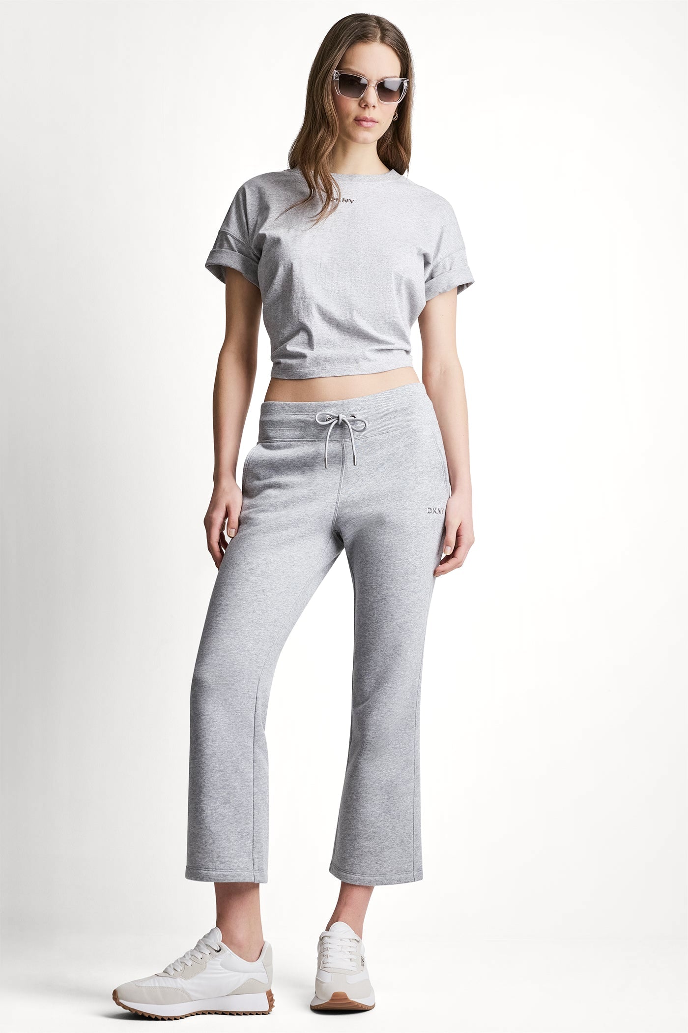 METALLIC BUBBLE LOGO FLARE PANT