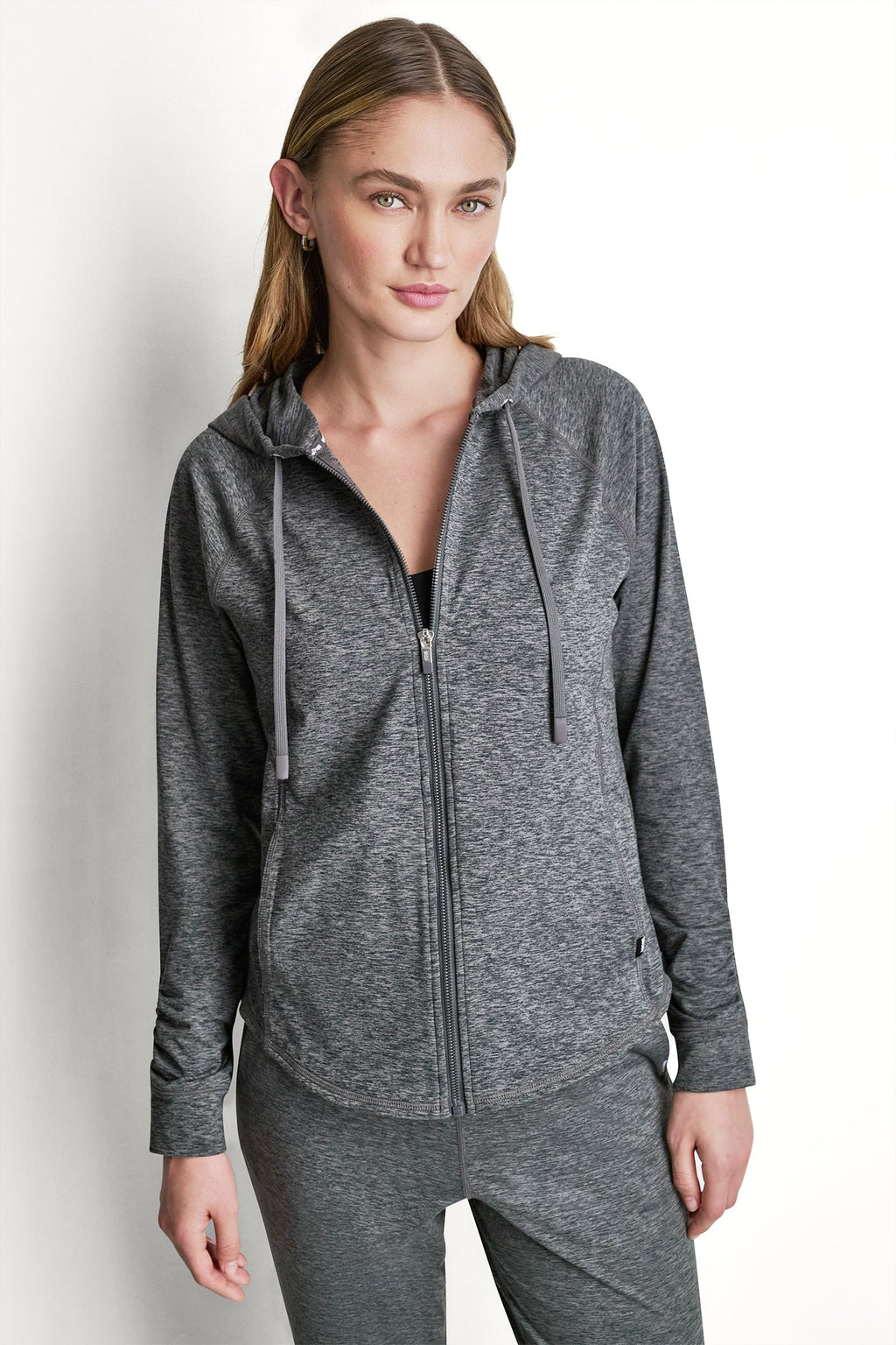 SPACEDYE RAGLAN FULL-ZIP HOODIE