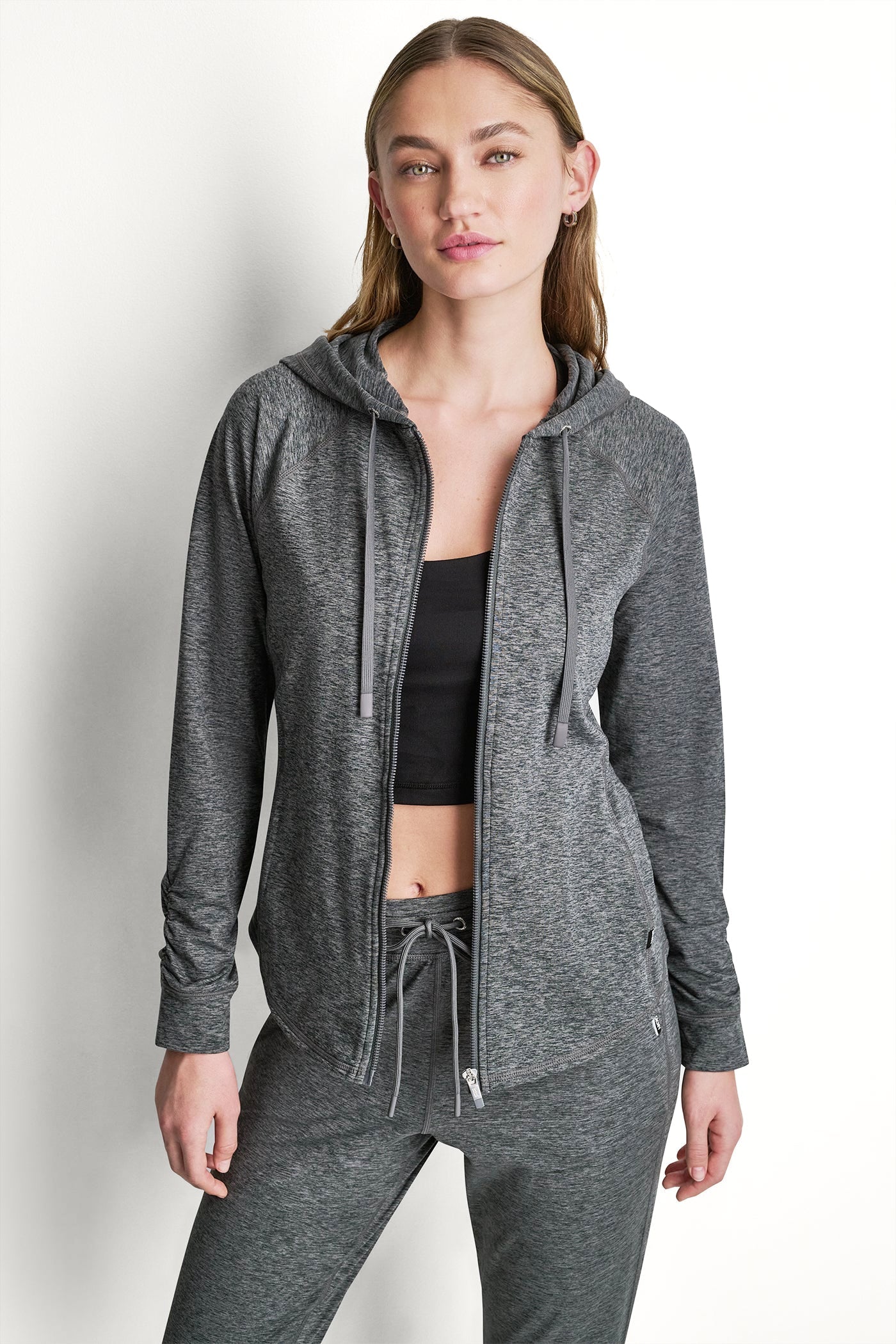 SPACEDYE RAGLAN FULL-ZIP HOODIE