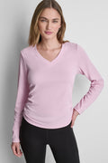 LONG SLEEVE V-NECK TECH TEE