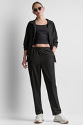 HIGH-RISE TAPERED STRAIGHT LEG PANT