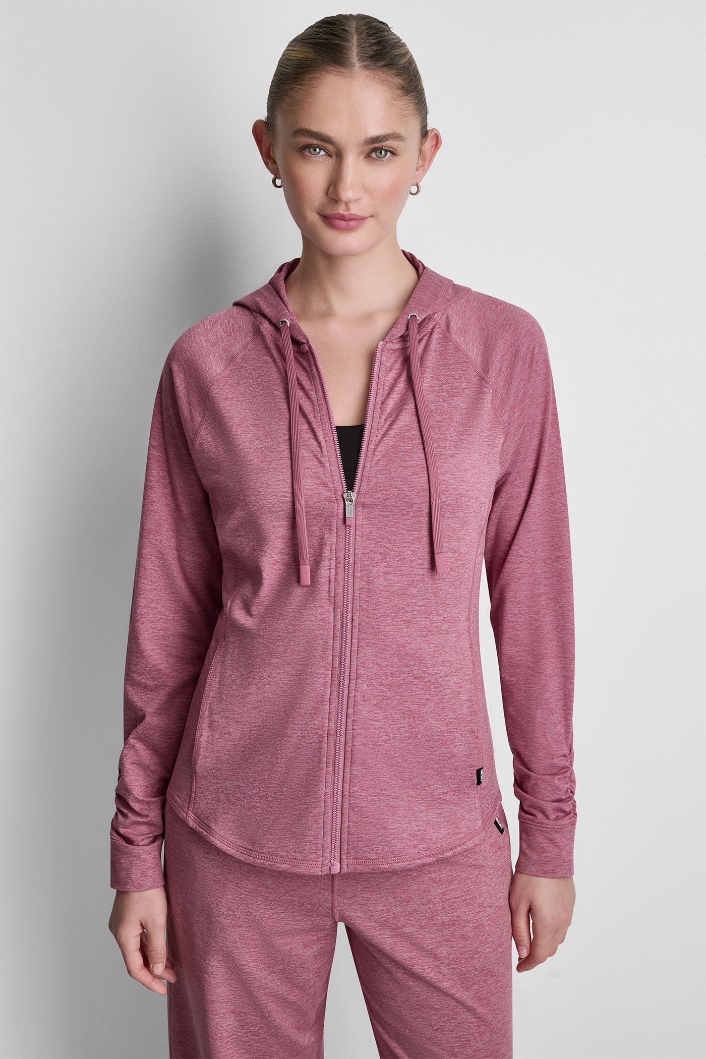 SPACEDYE RAGLAN FULL-ZIP HOODIE