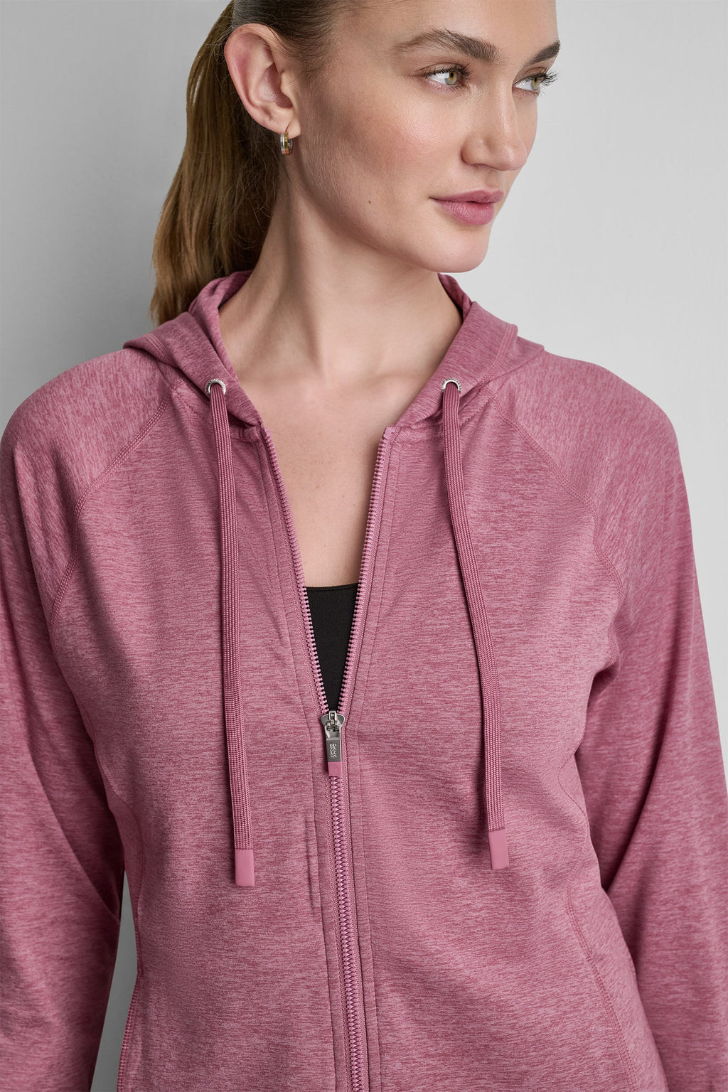 SPACEDYE RAGLAN FULL-ZIP HOODIE