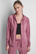 SPACEDYE RAGLAN FULL-ZIP HOODIE