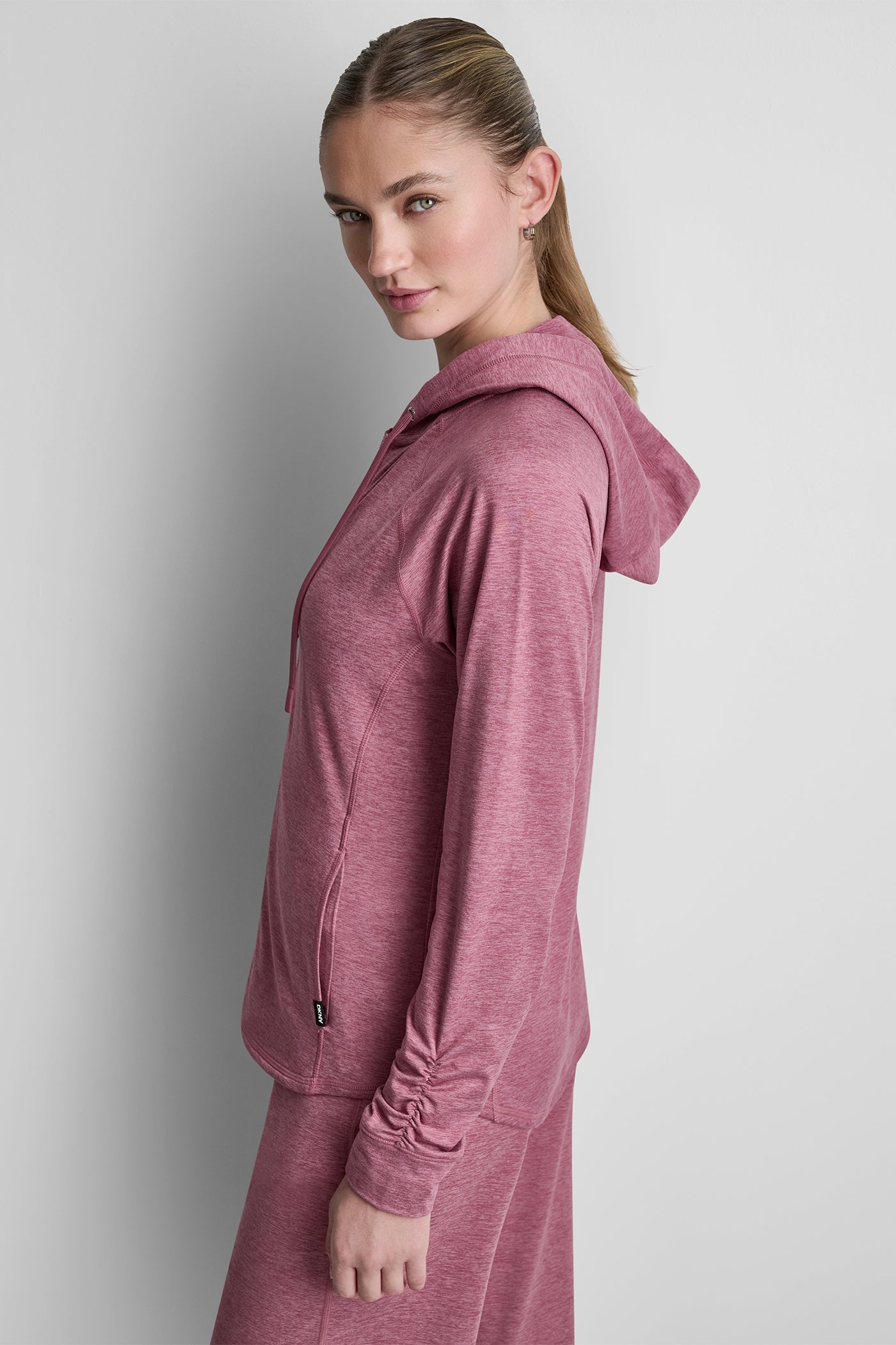SPACEDYE RAGLAN FULL-ZIP HOODIE