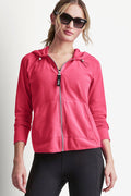 MINI WAFFLE FULL-ZIP HOODIE