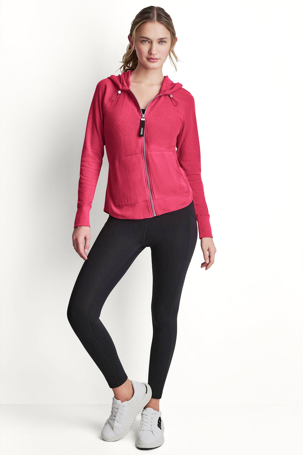 MINI WAFFLE FULL-ZIP HOODIE