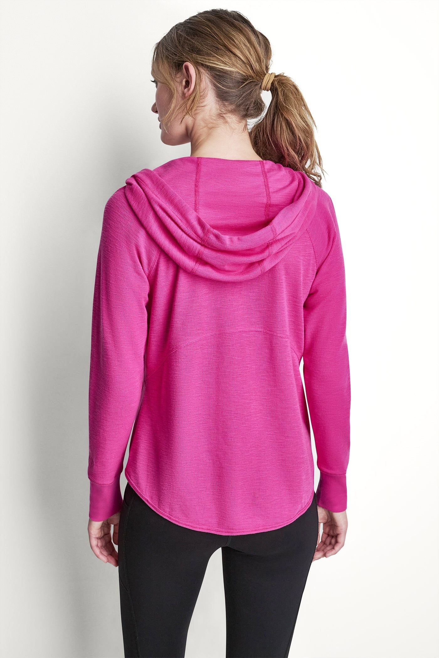 MINI WAFFLE FULL-ZIP HOODIE