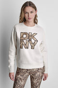 SNAKE PRINT LOGO SWEATSHIRT