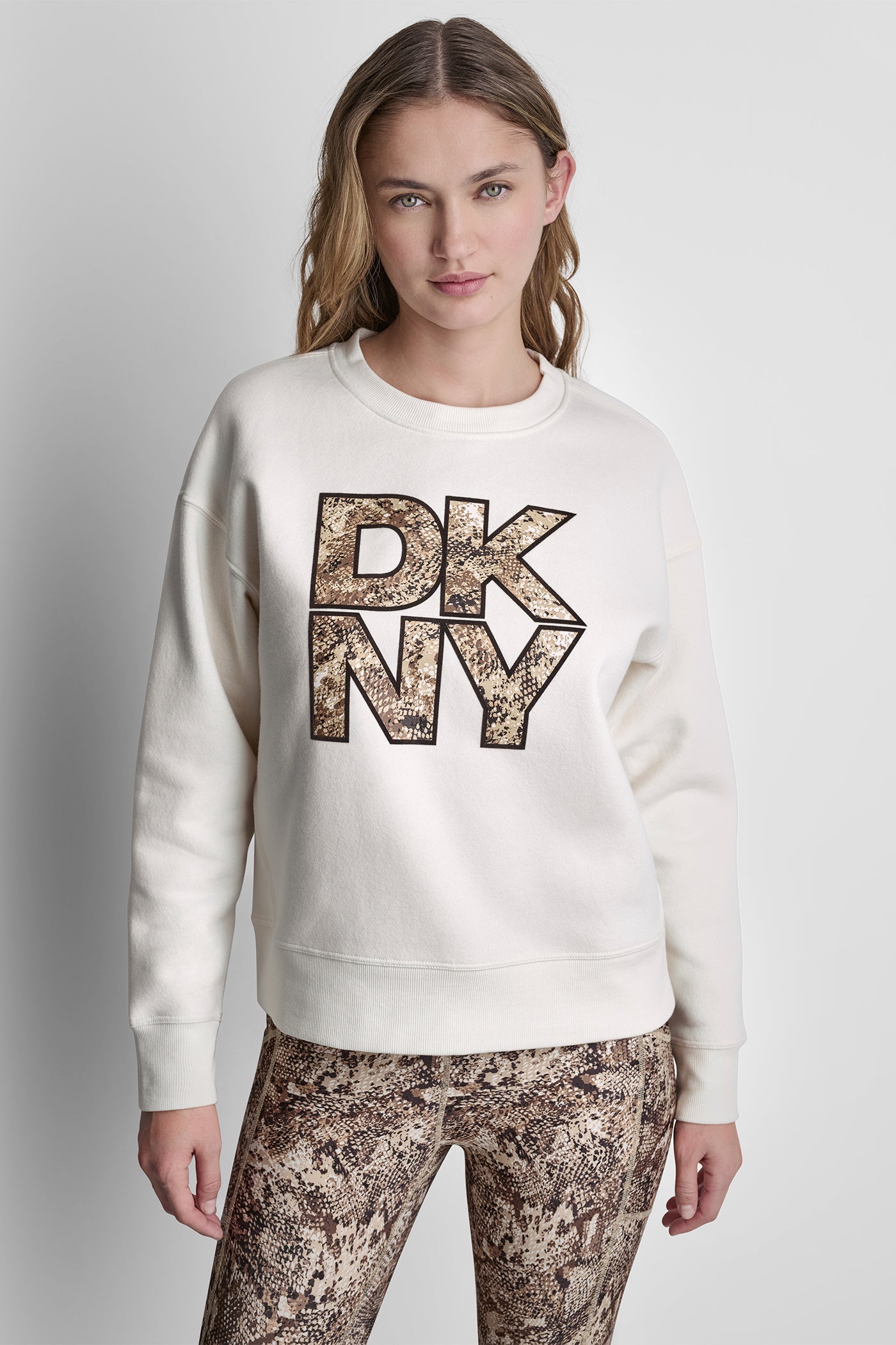 SNAKE PRINT LOGO SWEATSHIRT