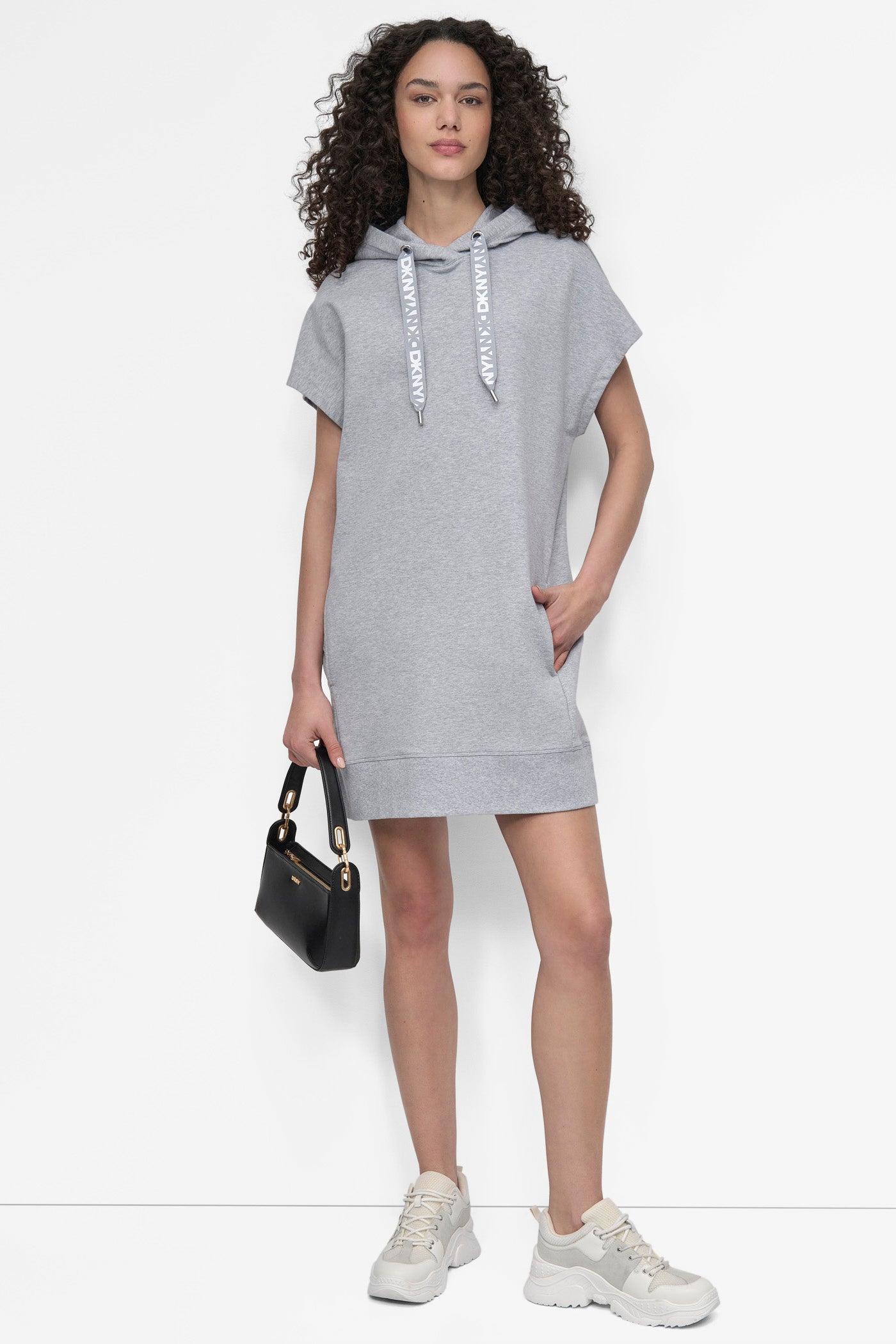 TWO TONE LOGO DRAWCORD SNEAKER DRESS
