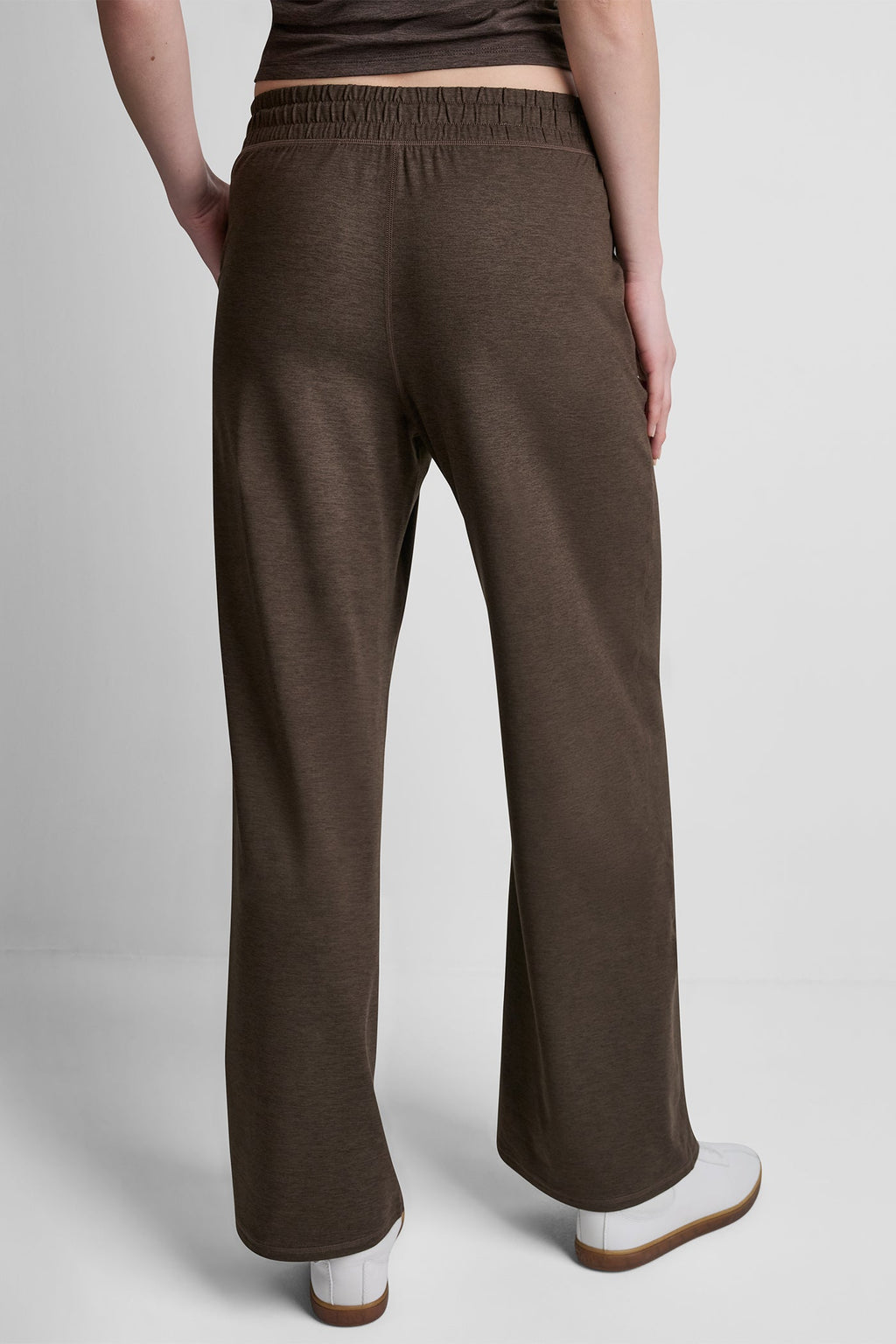 MID-RISE SPACEDYE WIDE LEG PANT