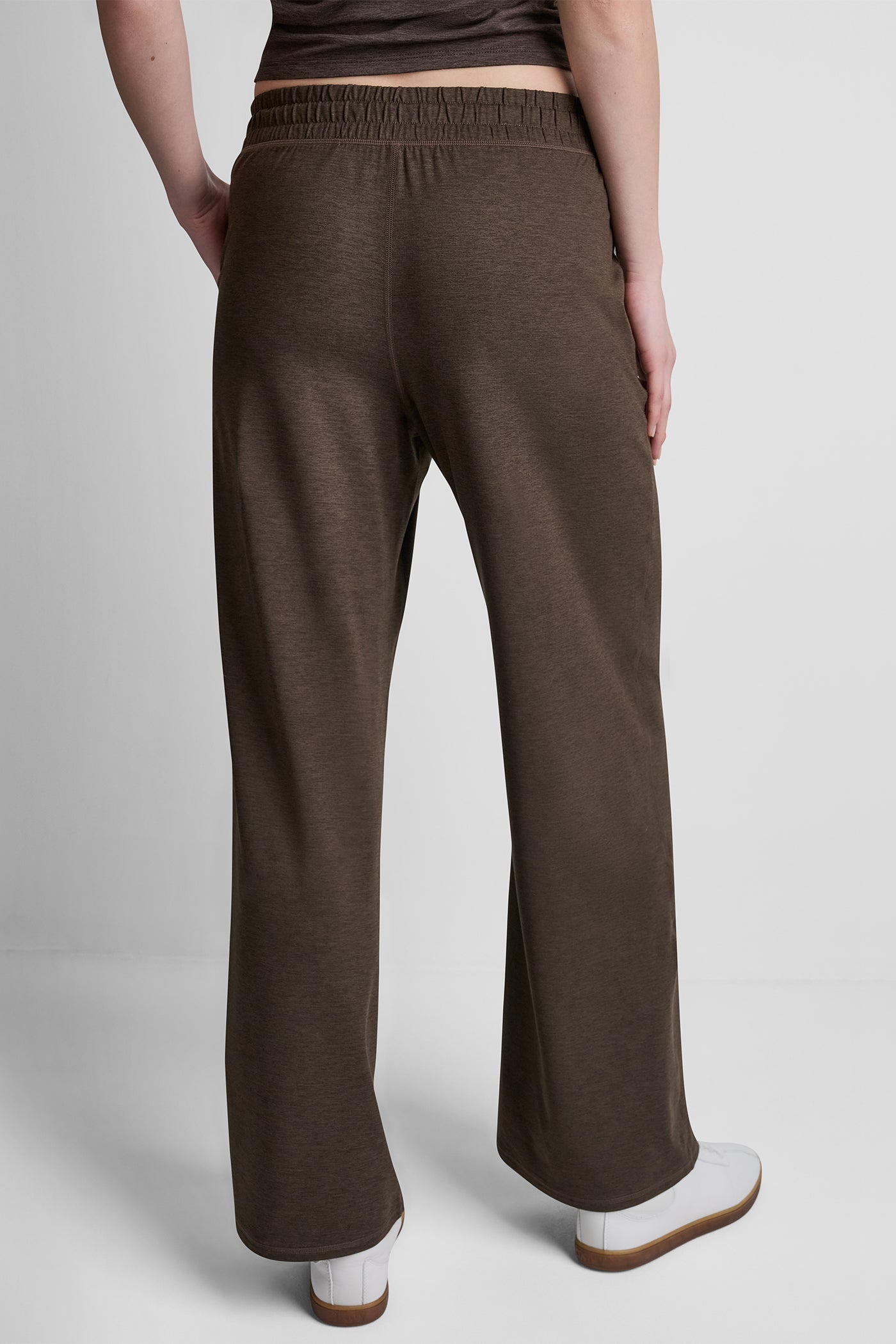 MID-RISE SPACEDYE WIDE LEG PANT