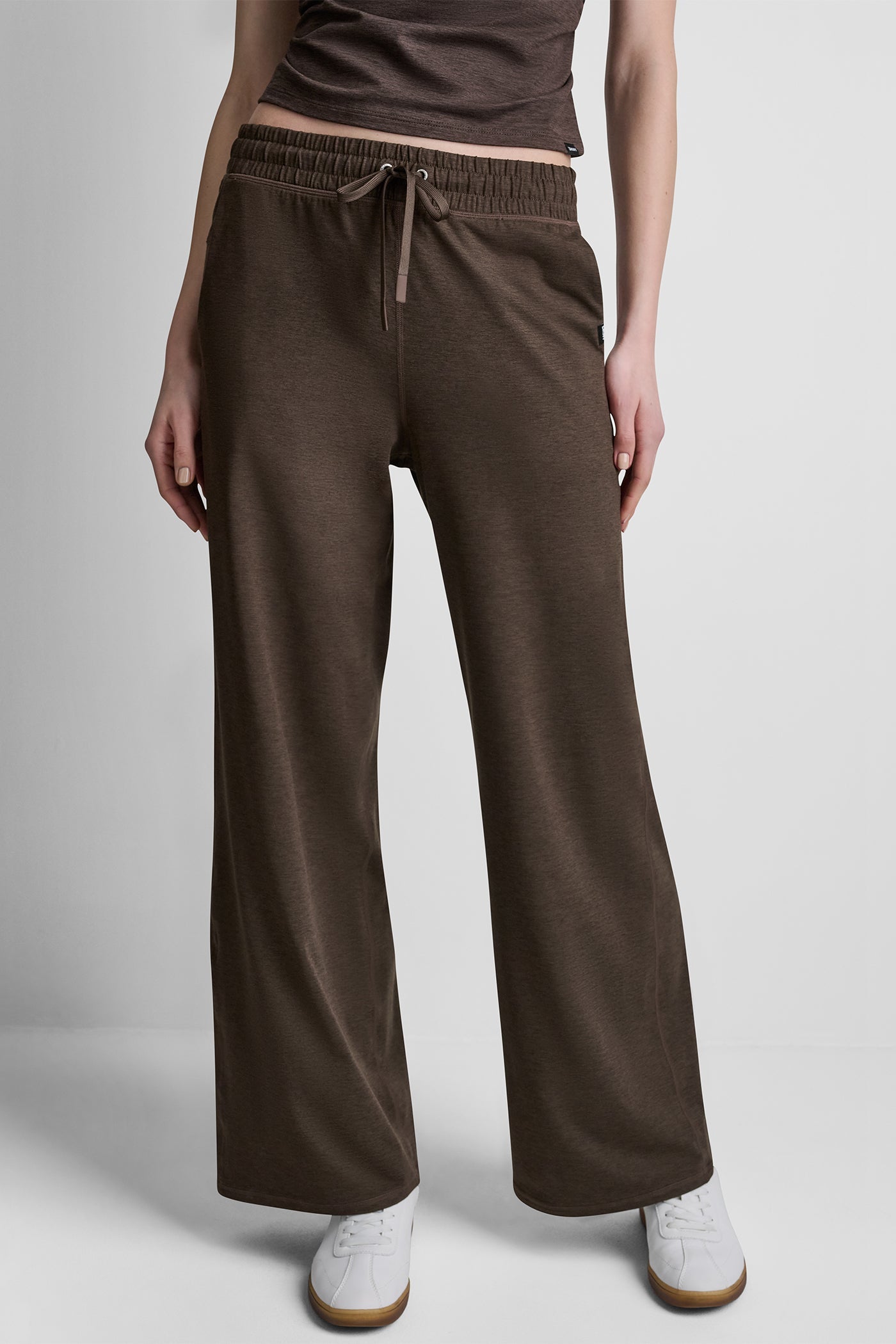 MID-RISE SPACEDYE WIDE LEG PANT
