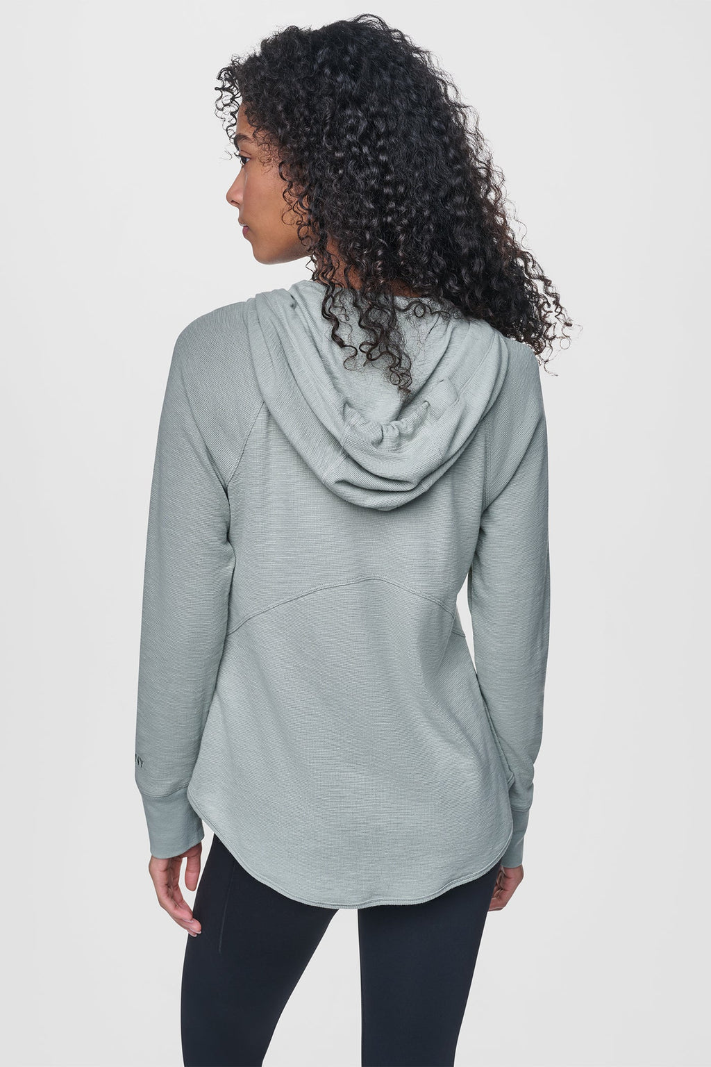 MINI WAFFLE FULL-ZIP HOODIE