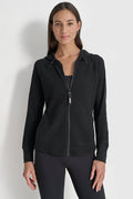 MINI WAFFLE FULL-ZIP HOODIE