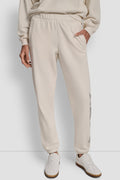 EXPLODED RHINESTONE VARISTY LOGO HIGH-RISE RELAXED