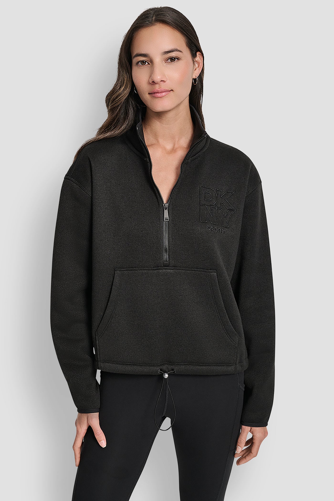 HALF ZIP LOGO PULLOVER