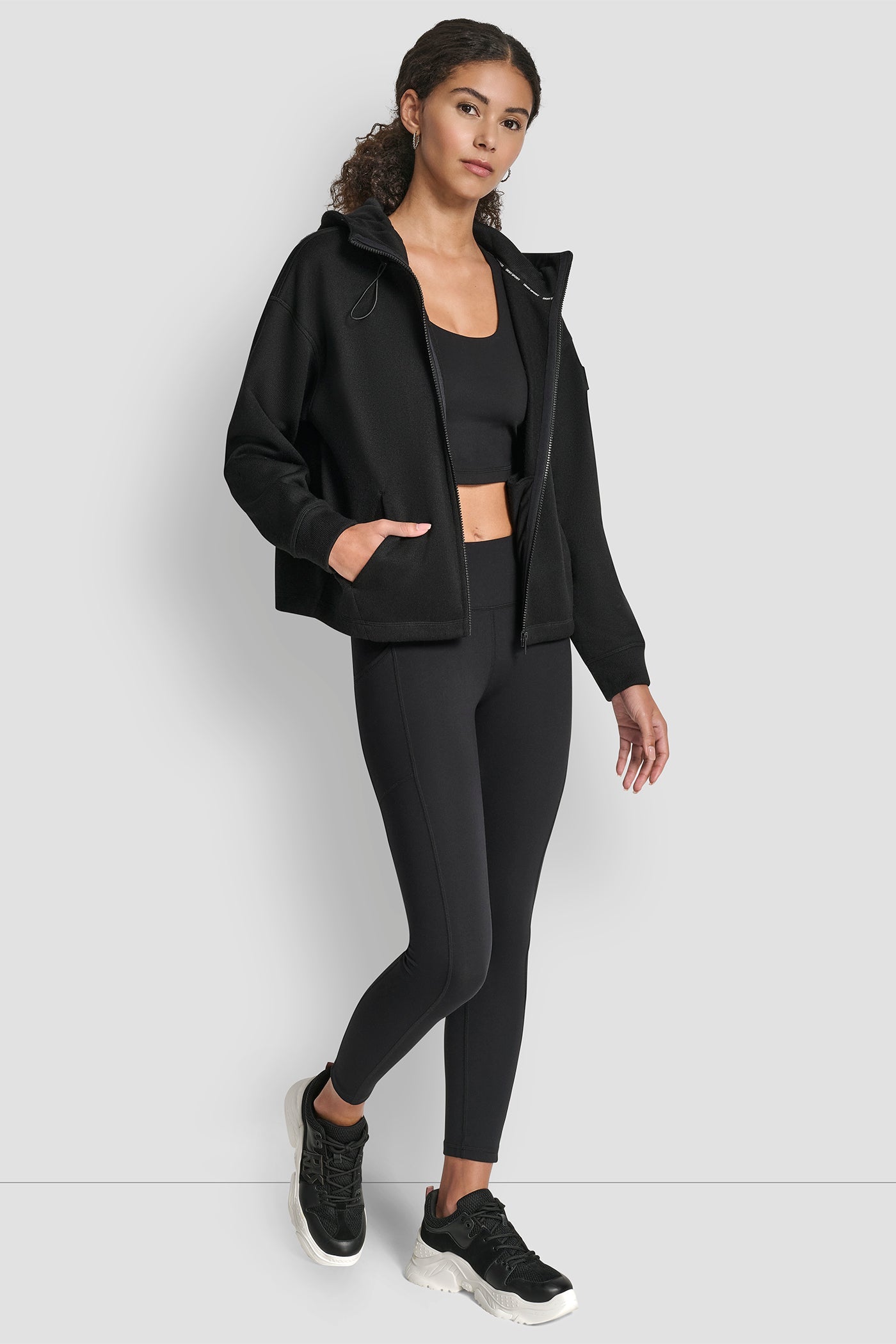 FULL ZIP HOODIE WITH BUNGEES