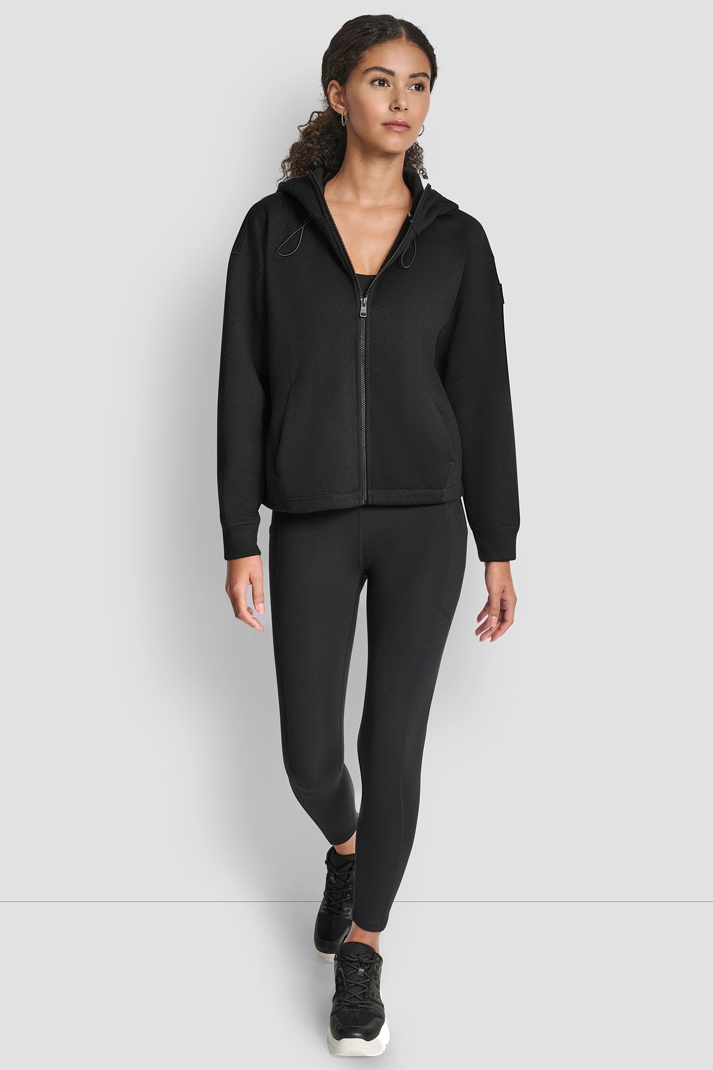 FULL ZIP HOODIE WITH BUNGEES