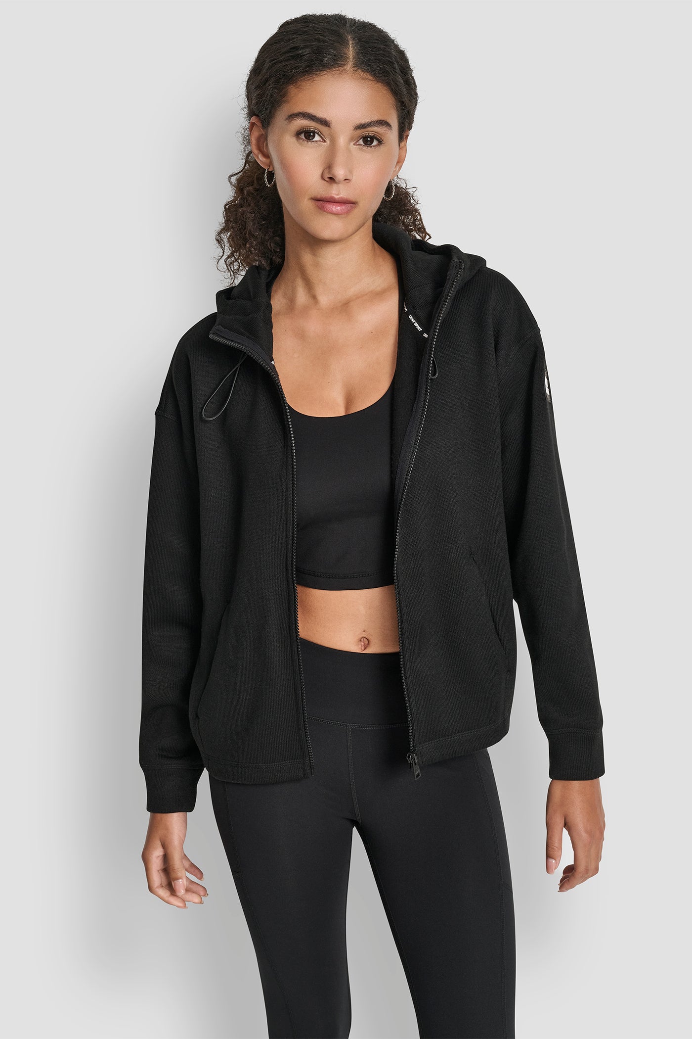 FULL ZIP HOODIE WITH BUNGEES