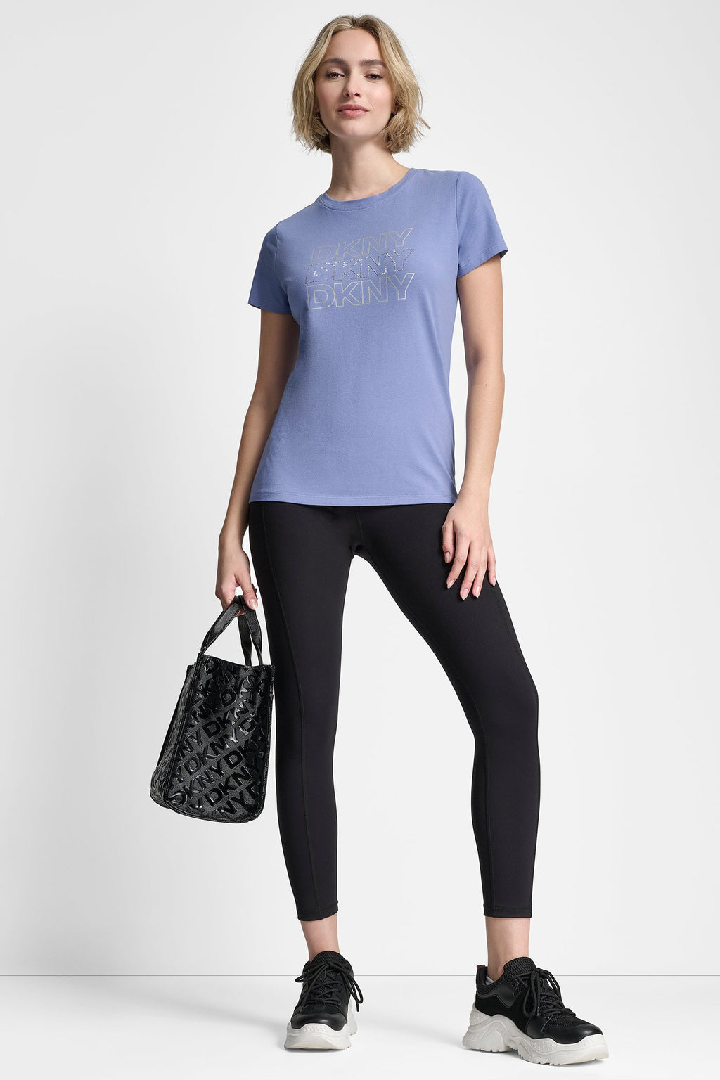 TRIPLE RHINESTONE FOIL LOGO TEE