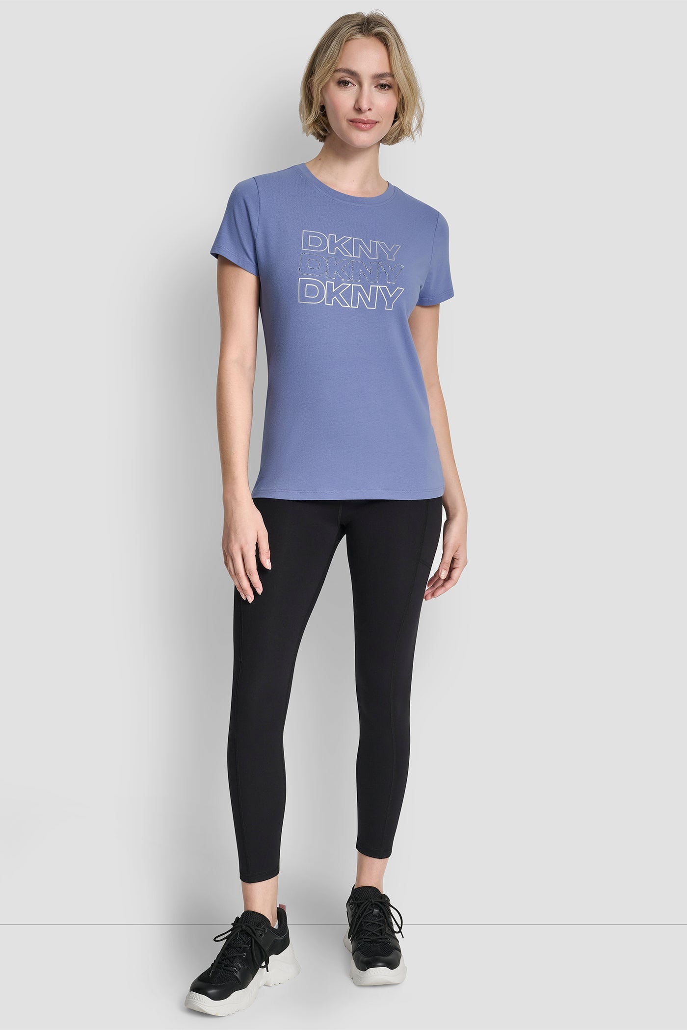 TRIPLE RHINESTONE FOIL LOGO TEE