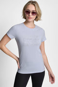 TRIPLE RHINESTONE FOIL LOGO TEE