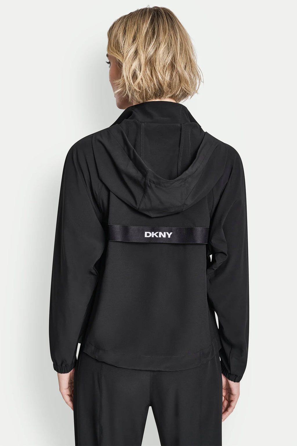 LOGO HOODED SHORT JACKET