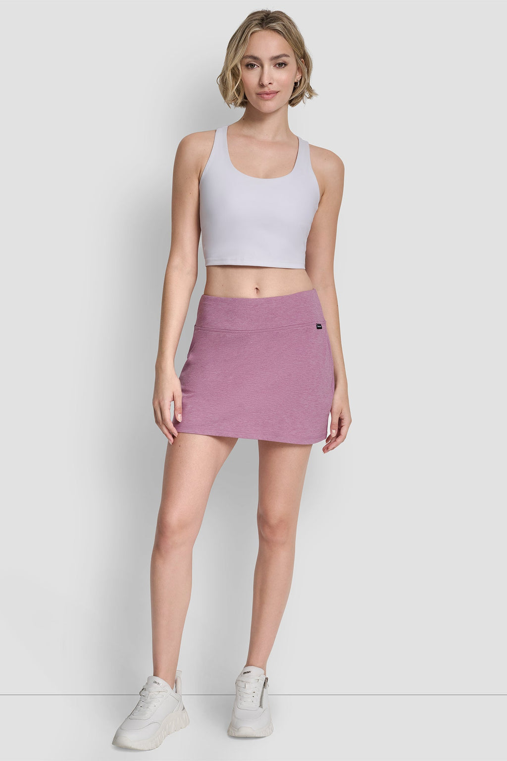 SPACEDYE SKORT WITH BUILT IN BIKE SHORT