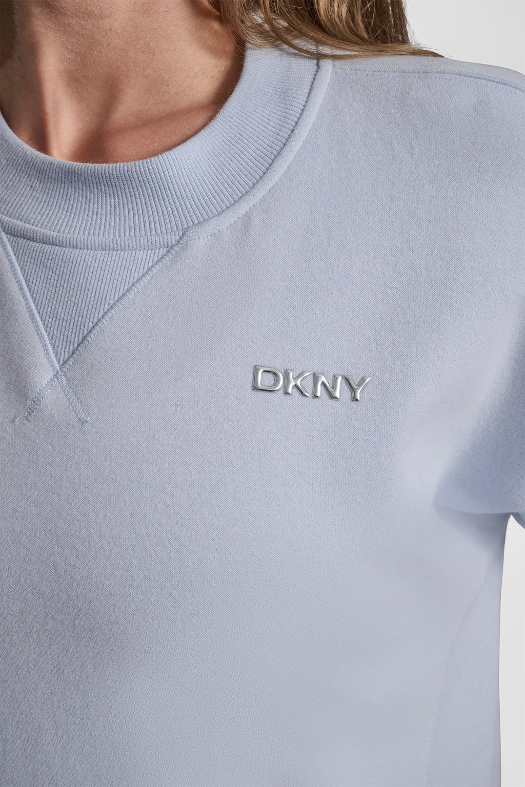 METALLIC BUBBLE LOGO FLEECE PULLOVER