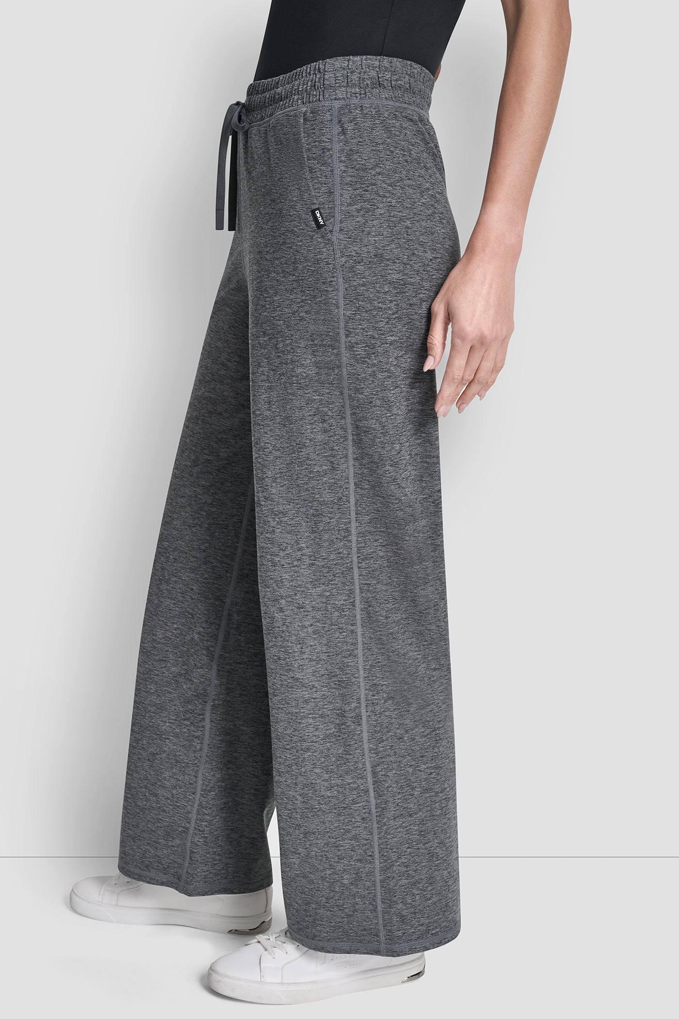 MID-RISE SPACEDYE WIDE LEG PANT