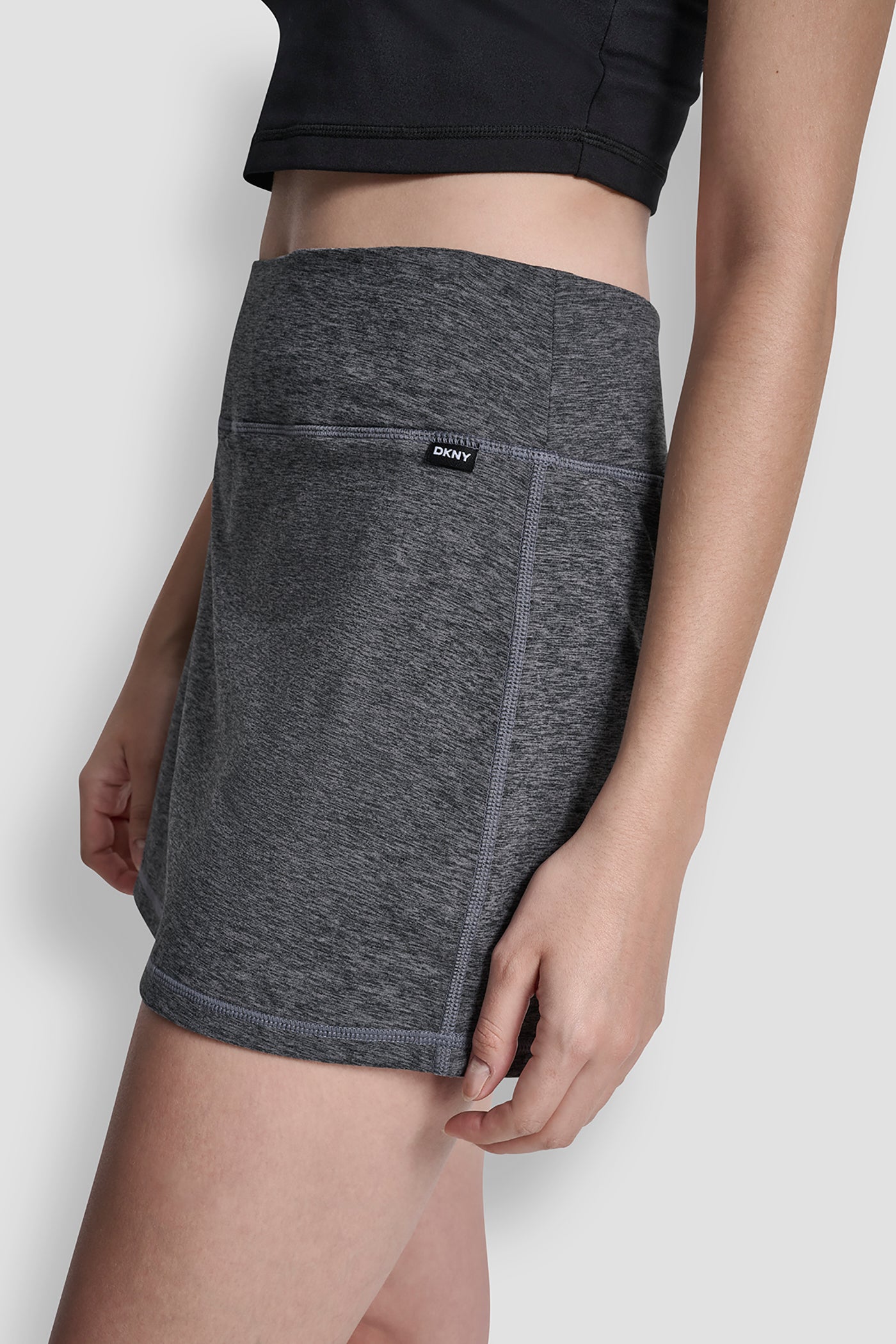 SPACEDYE SKORT WITH BUILT IN BIKE SHORT