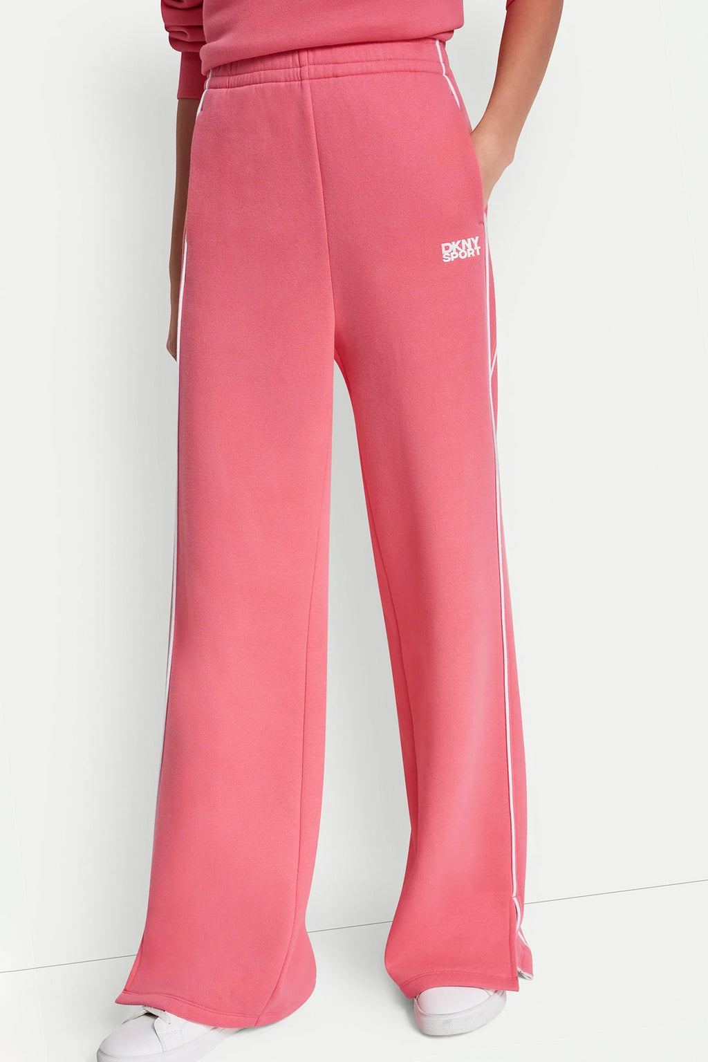 HIGH-RISE PIPED TRACK PANTS