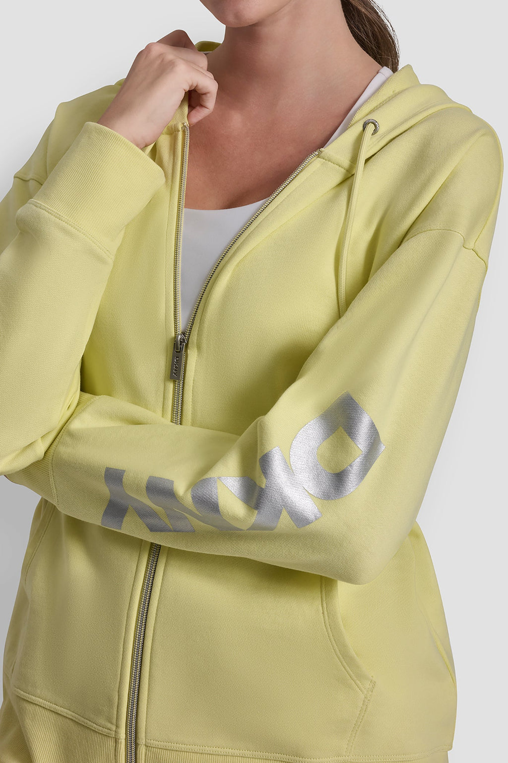 FOIL LOGO FULL-ZIP HOODIE