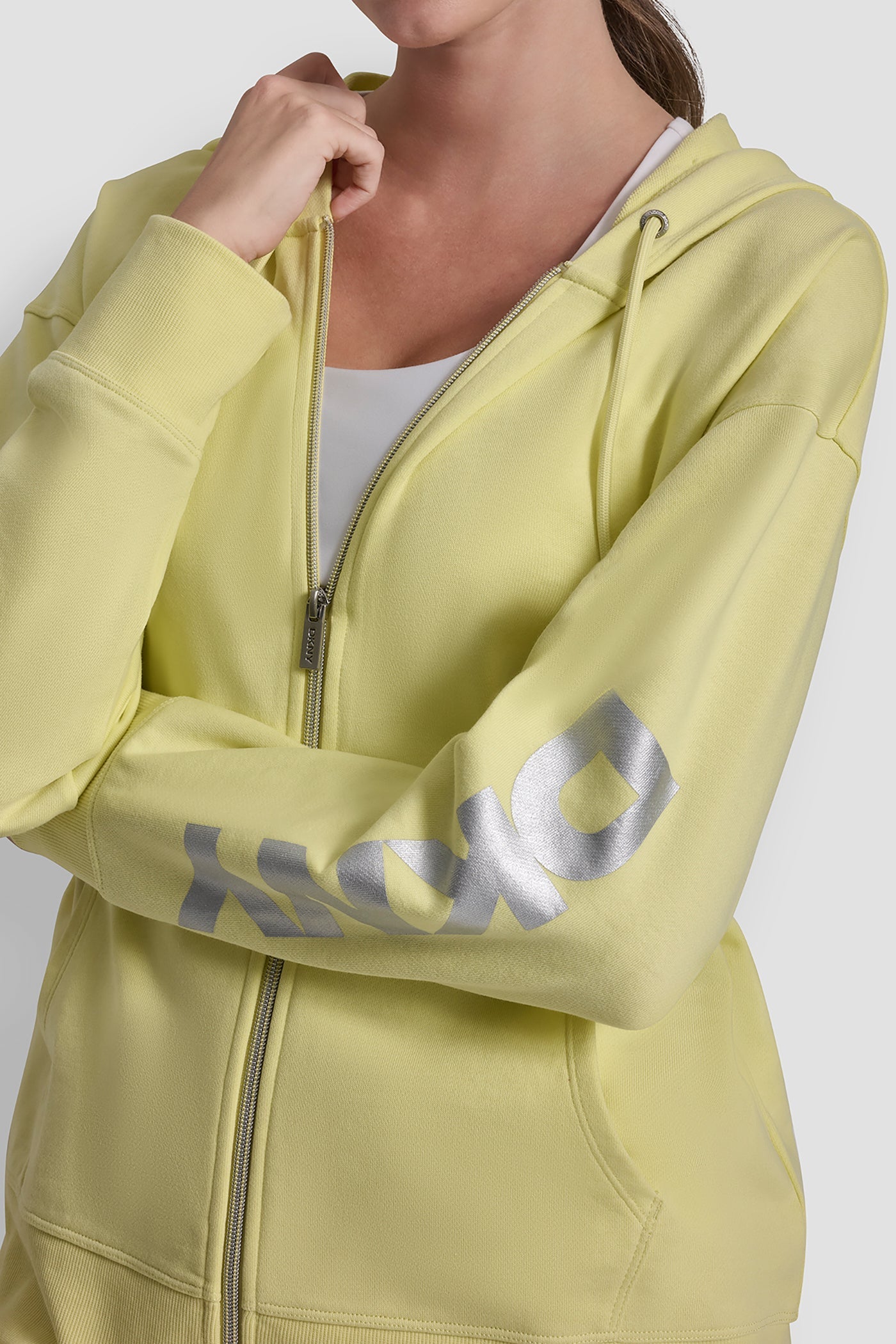 FOIL LOGO FULL-ZIP HOODIE