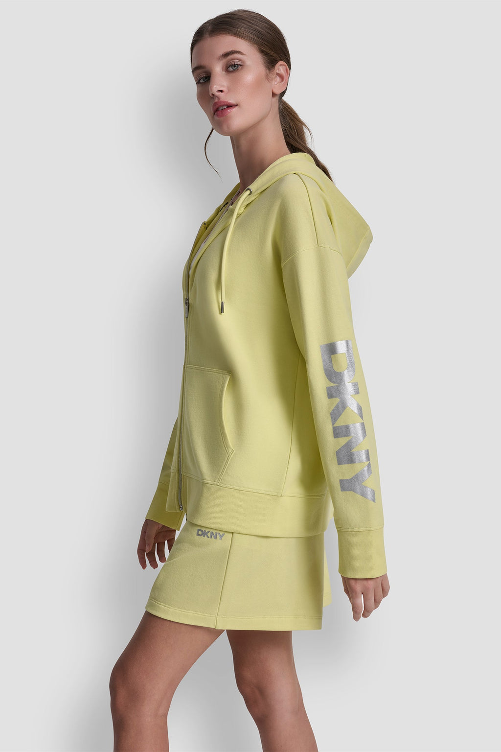FOIL LOGO FULL-ZIP HOODIE