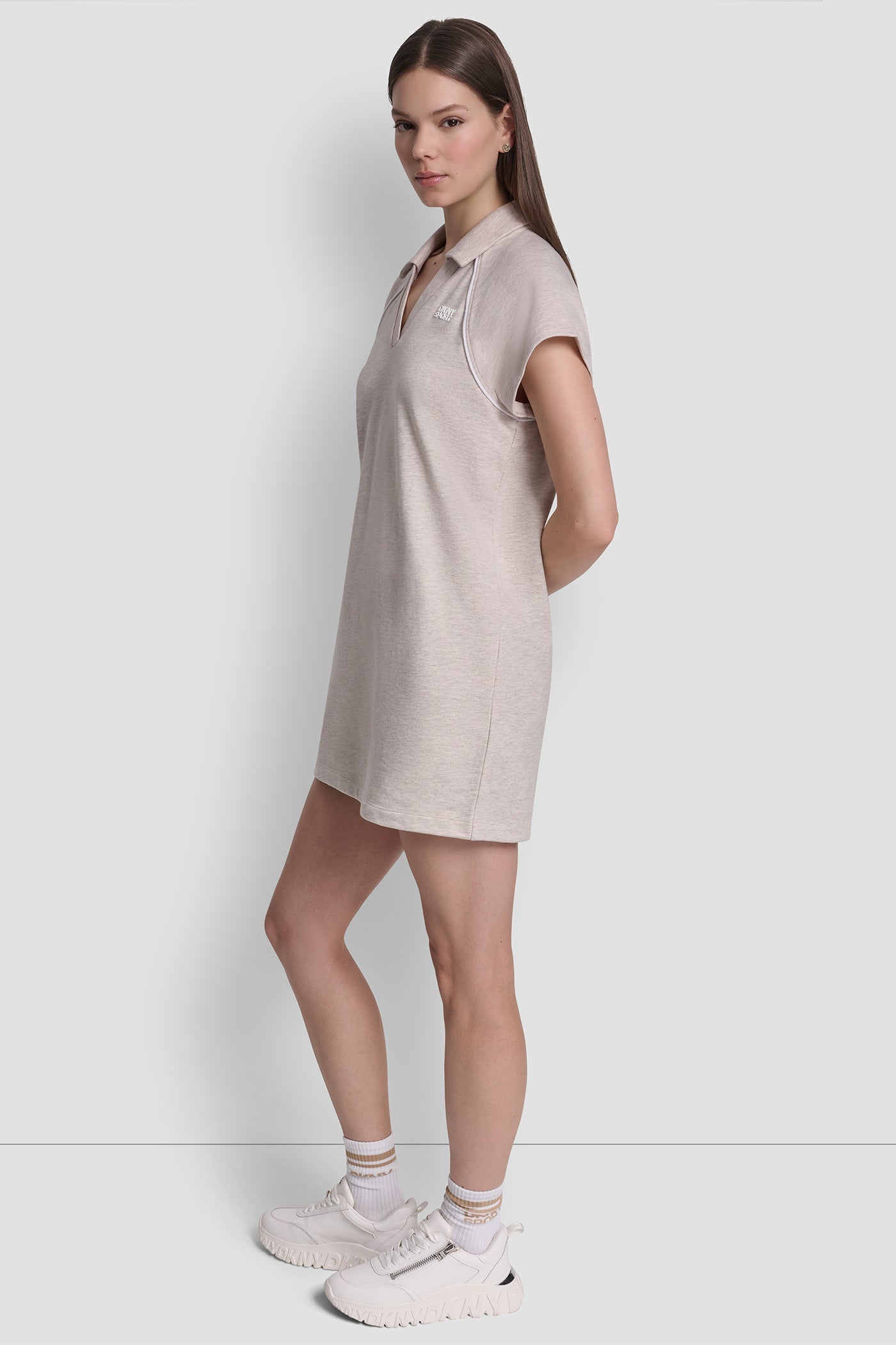 SHORT SLEEVE LOGO MINI POLO DRESS