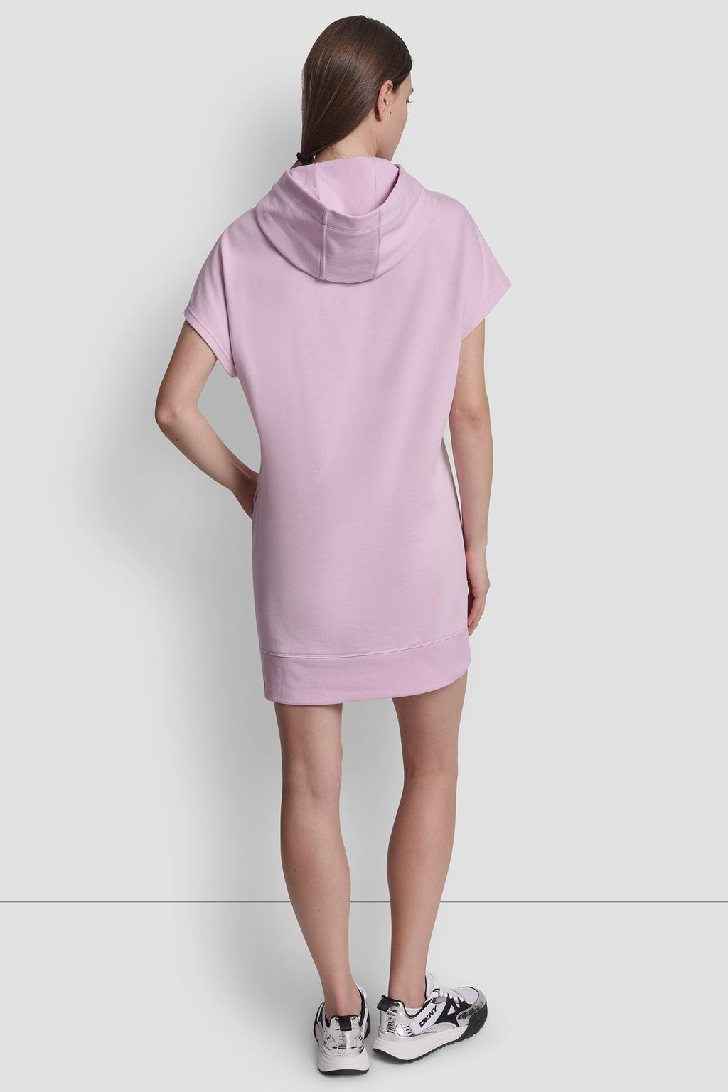 COLLEGIATE MEDALLION LOGO MINI HOODIE DRESS