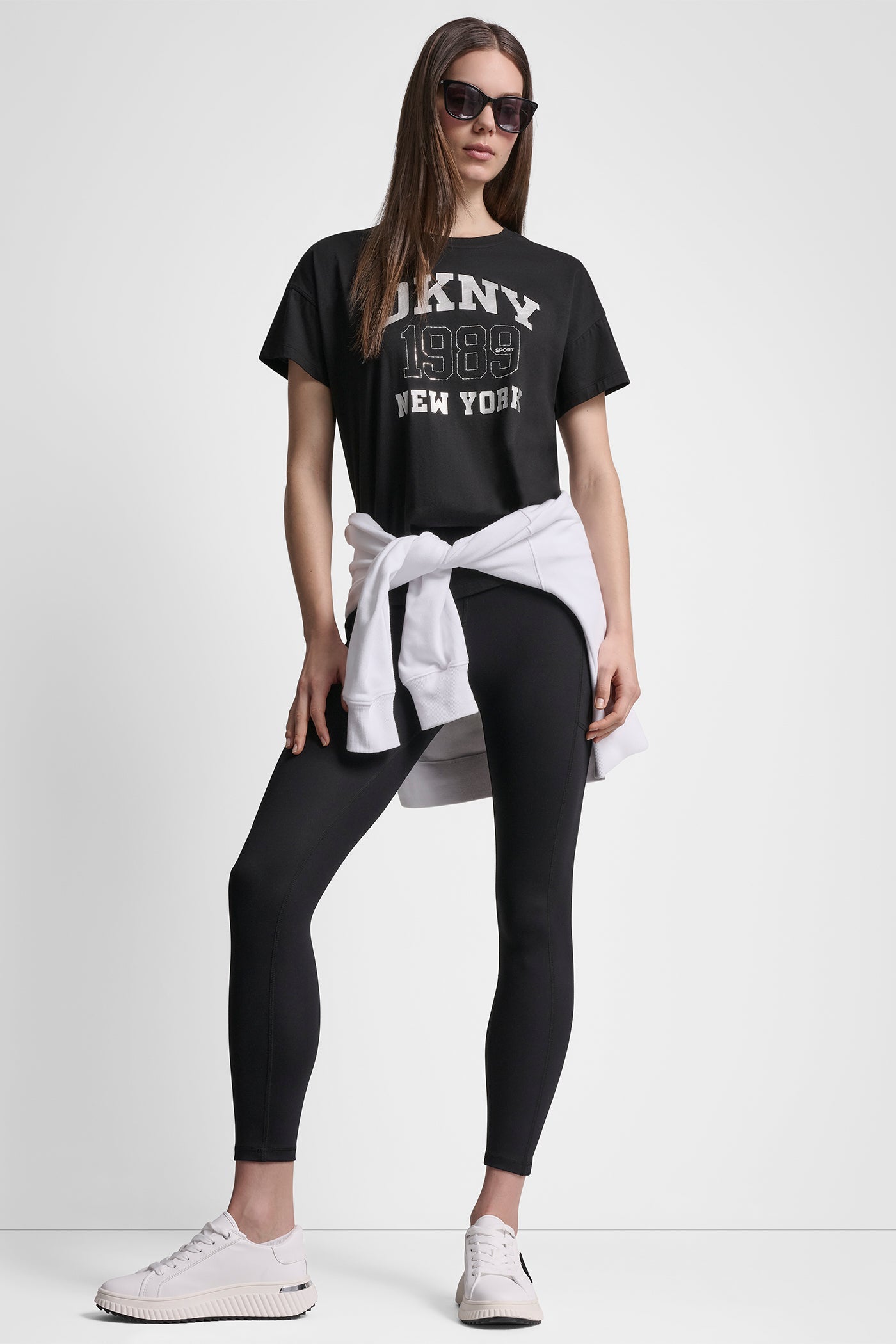 DKNY 1989 LOGO RHINESTUD TEE