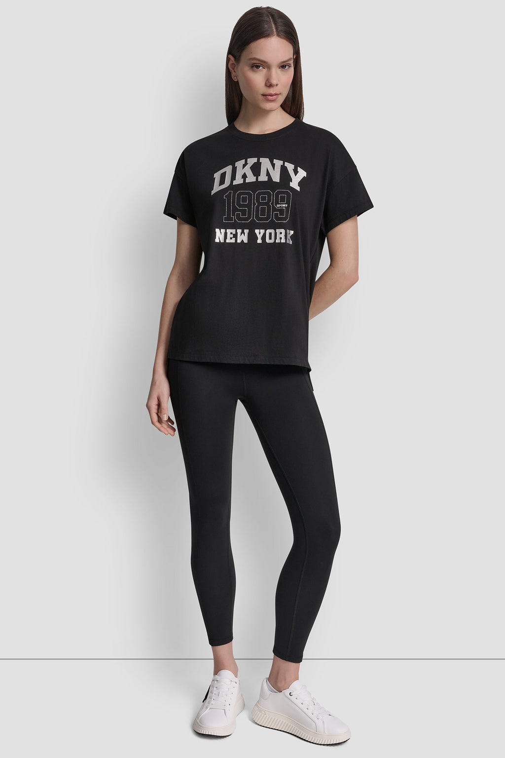 DKNY 1989 LOGO RHINESTUD TEE