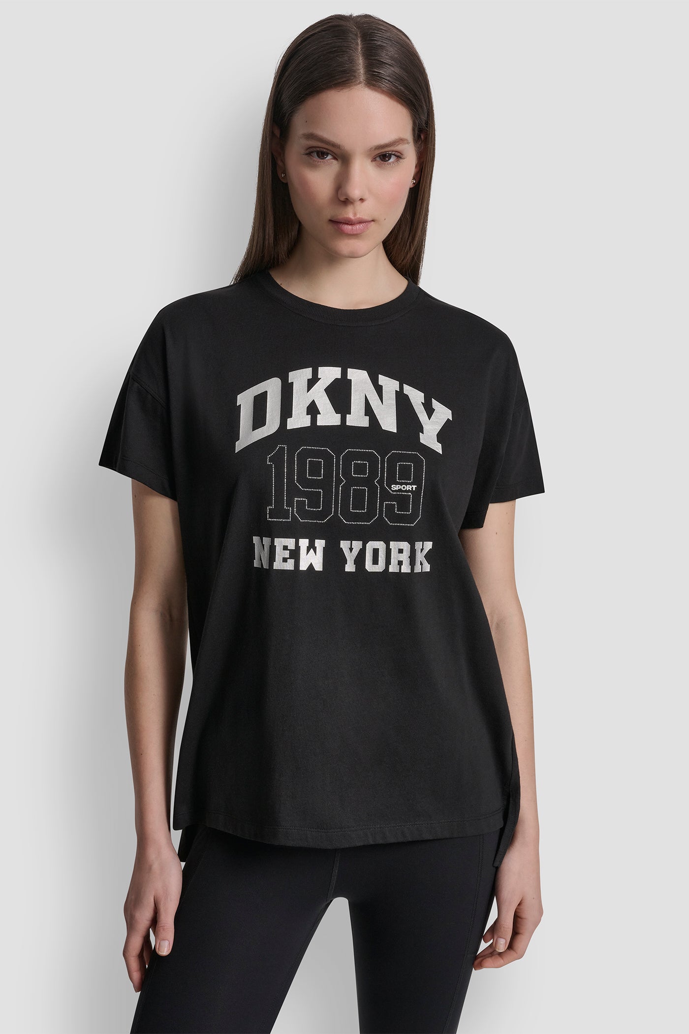 DKNY 1989 LOGO RHINESTUD TEE