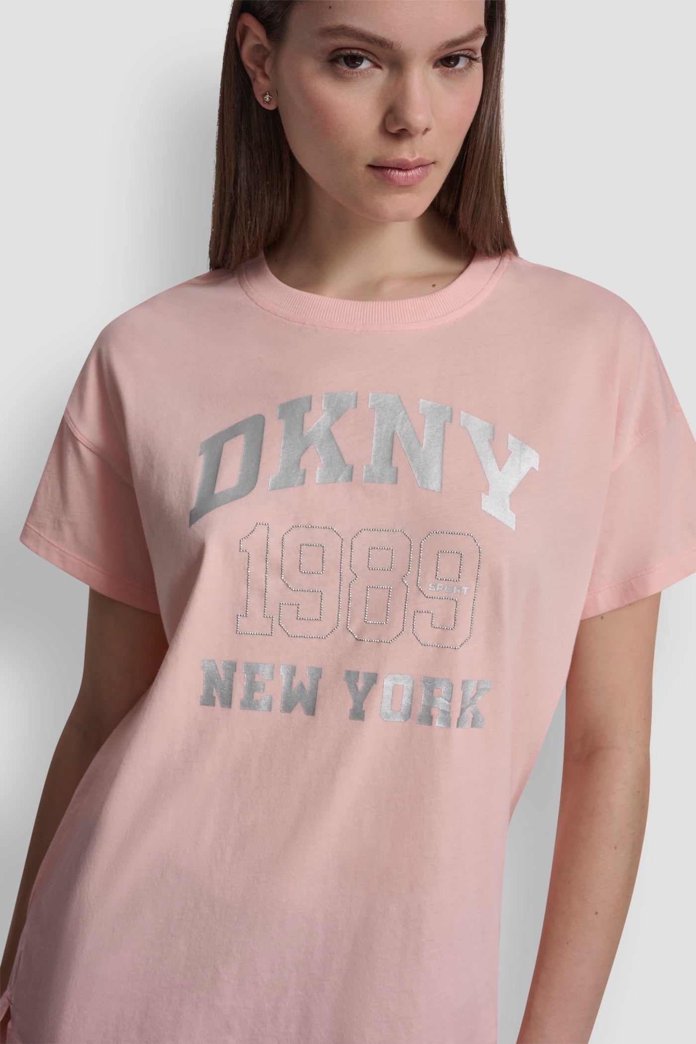 DKNY 1989 LOGO RHINESTUD TEE